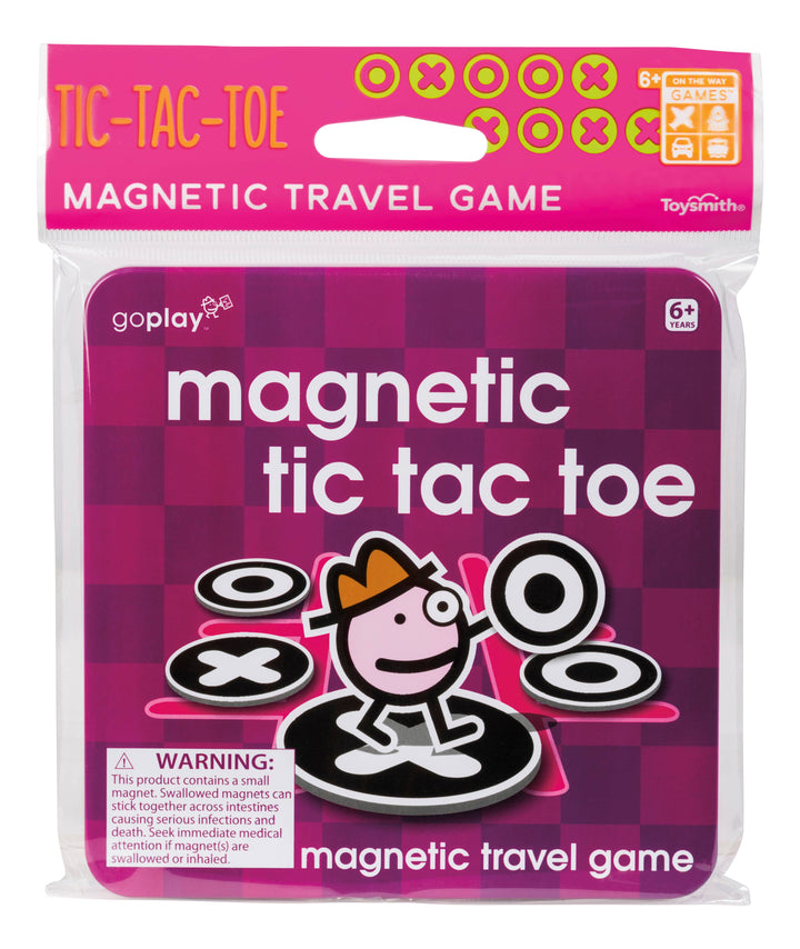 Toysmith Magnetic Travel Games, Assortment of 6 Games, 24/Display