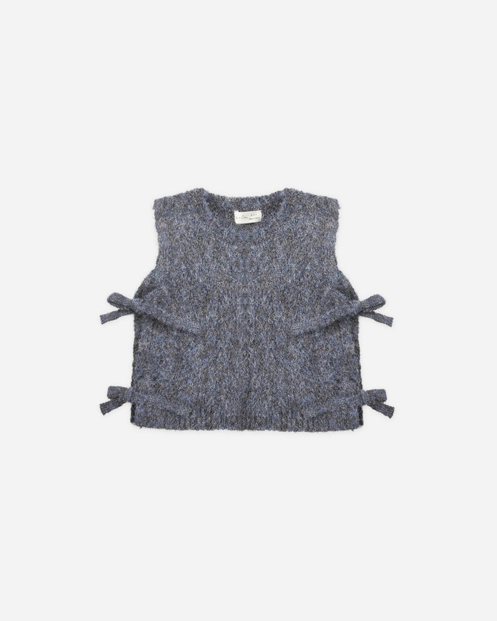 Rylee + Cru Bow Sweater Vest - Midnight