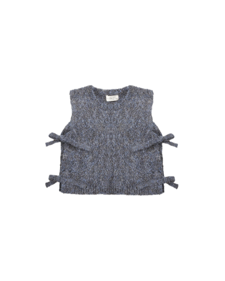 Rylee + Cru Bow Sweater Vest - Midnight