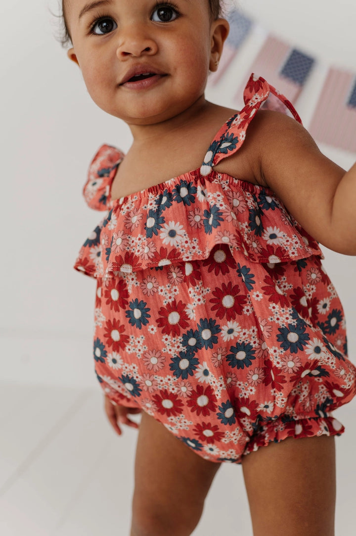 Babysprouts Gauze Bubble Romper - Zoey Daisy
