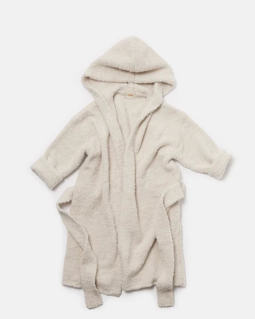 7AM Enfant Fuzzy Robe - Ecru