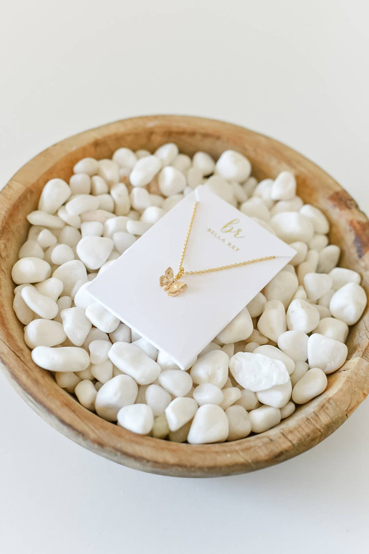 Bella Rey Gabrielle 18k Gold Plated Dainty Butterfly Necklace