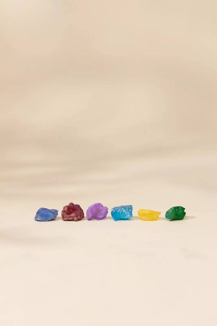 Coco Village Set of 6 collectible Minerals - Geodes & Points