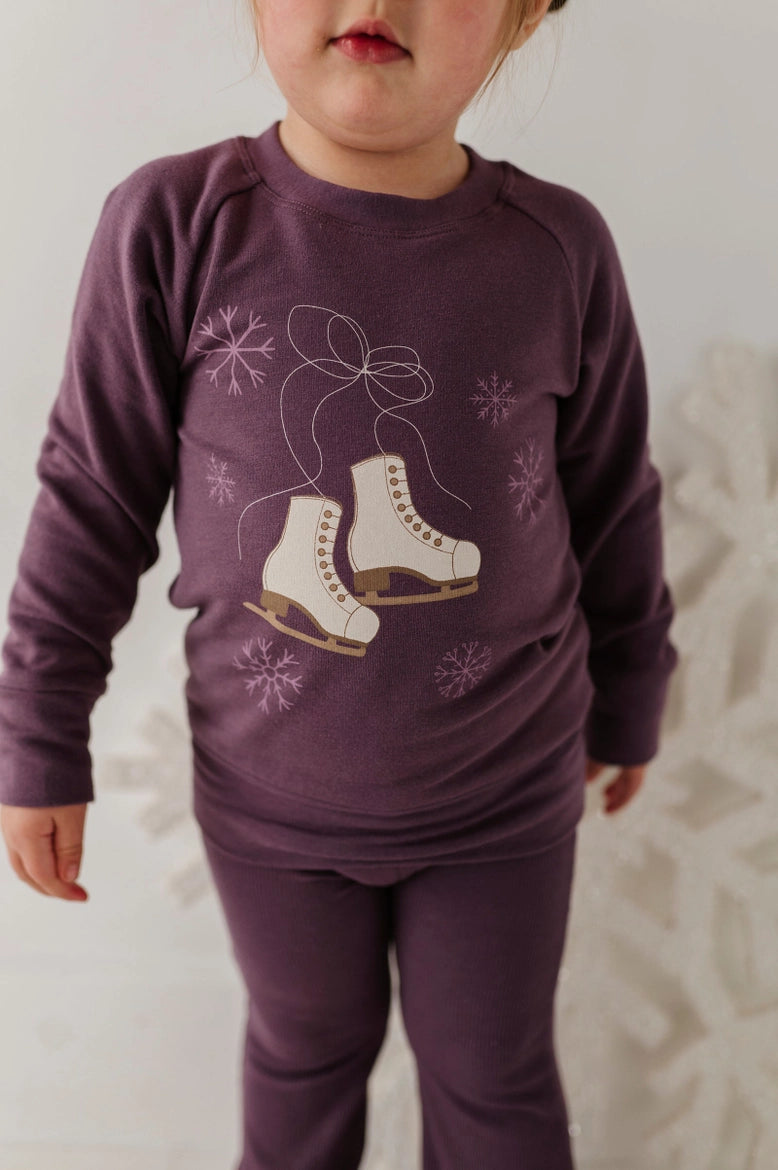 Babysprouts Raglan Sweatshirt - Ice Skates