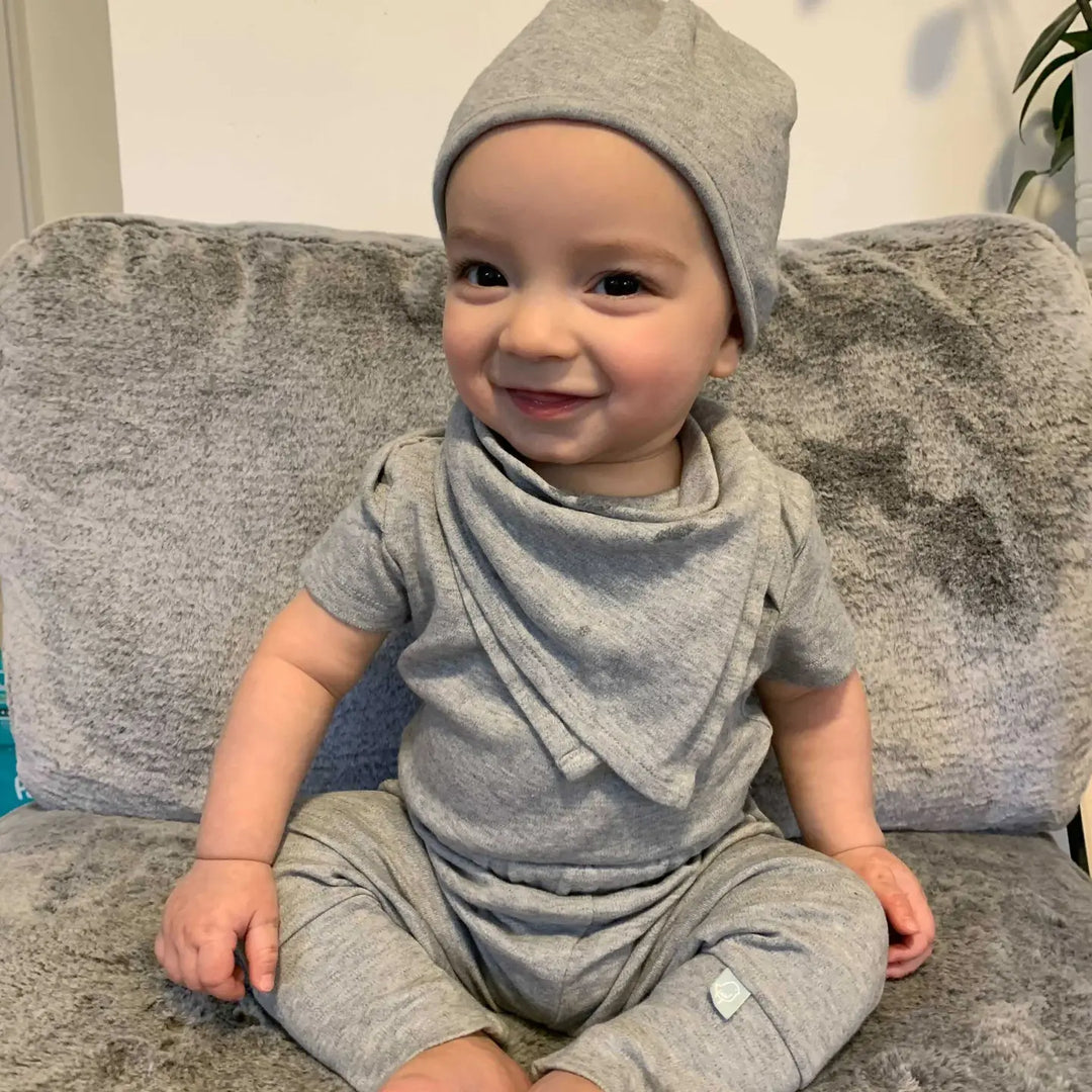 Finn + Emma Baby Cuffed Pants - Heather Organic