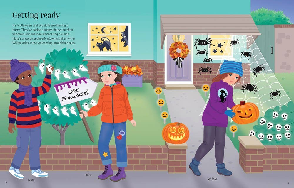 Usborne Sticker Dolly Dressing Halloween Party