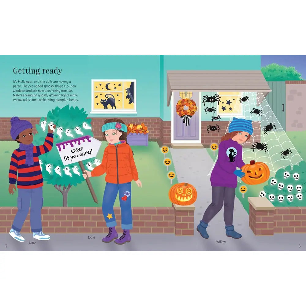Usborne Sticker Dolly Dressing Halloween Party