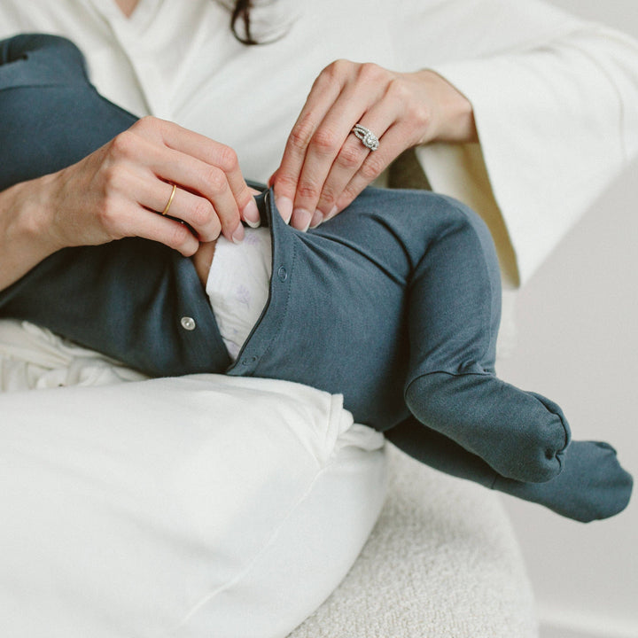 Goumi Grow With You Footie + Snug Fit - Midnight