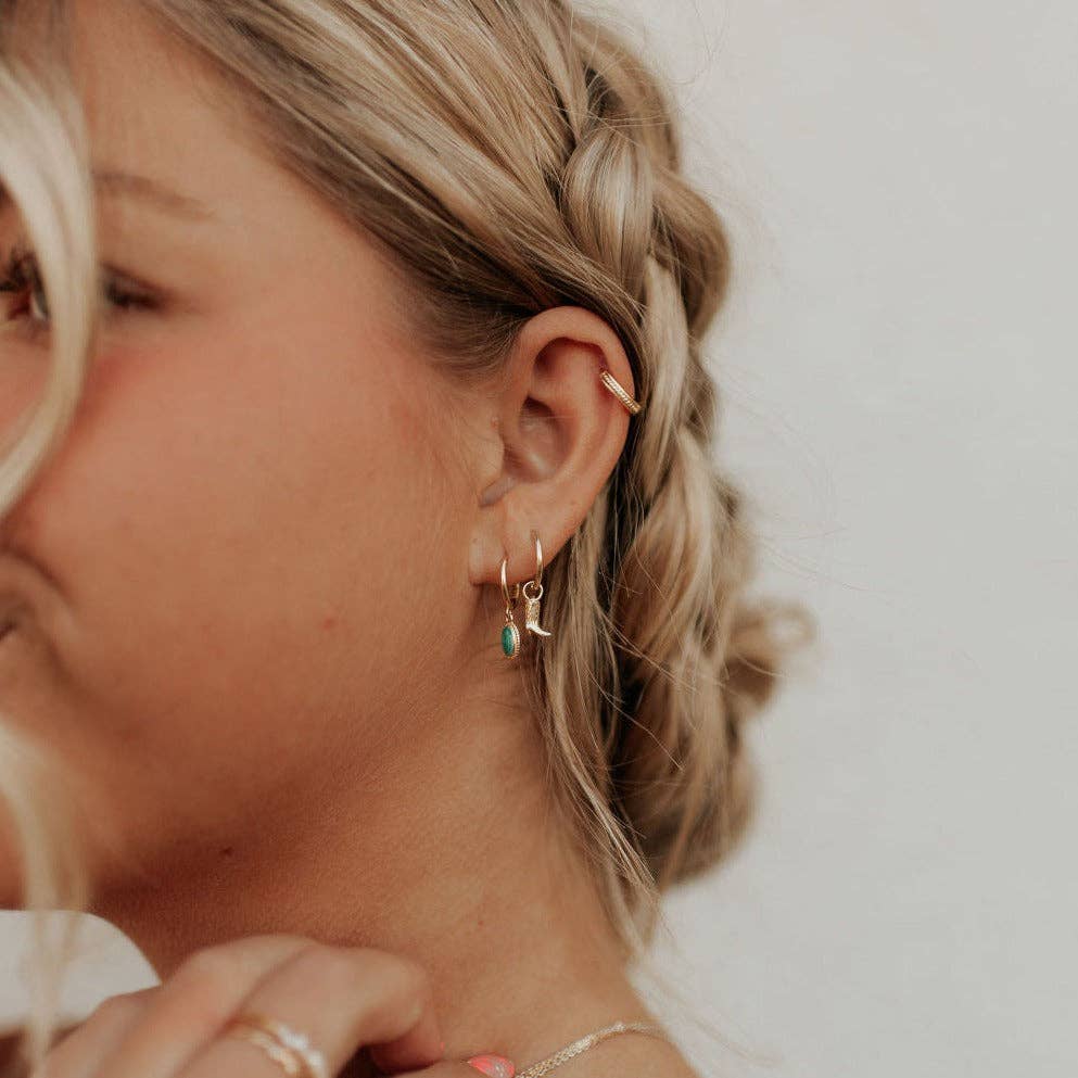 Mauve Jewelry Co. Dolly Boot Hoops