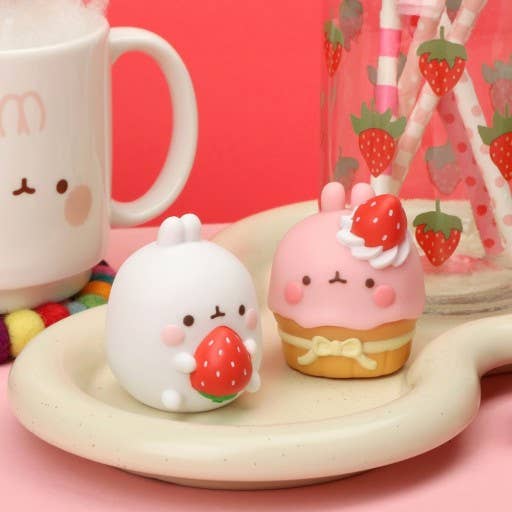 Molang Loves Strawberries Random Figure Box