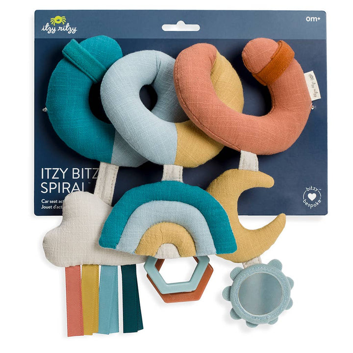 Itzy Ritzy Bitzy Bespoke Itzy Bitzy Spiral Car Seat Activity Toy - Rainbow