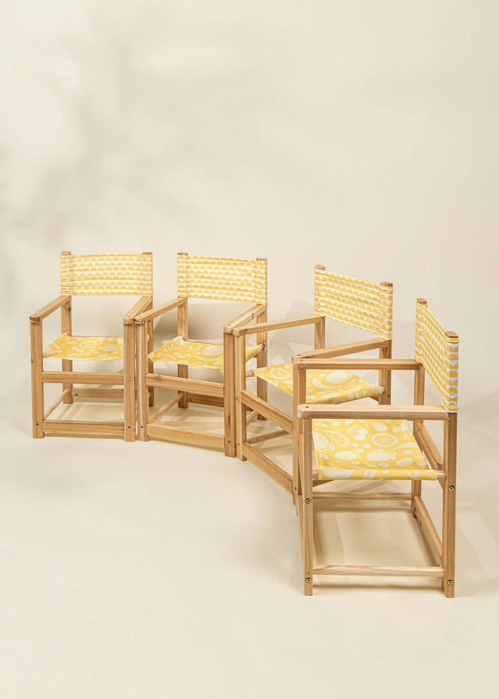 Coco Village Kids’ Patio Set 4 Chairs and Parasol – Summer Fruits