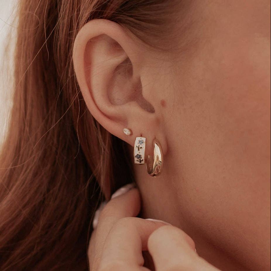 Mauve Jewelry Co Daphne Tea Cup Hoops