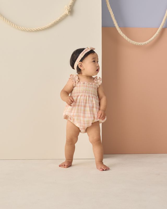 Rylee + Cru Julia Romper - Summer Plaid