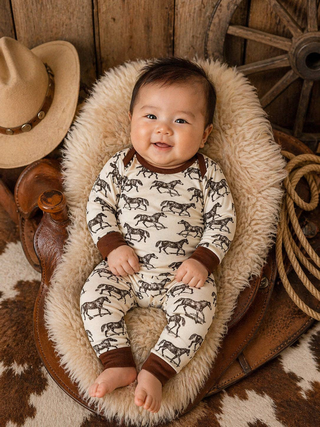 SpearmintLOVE Everyday Baby Set - Wild Mustang