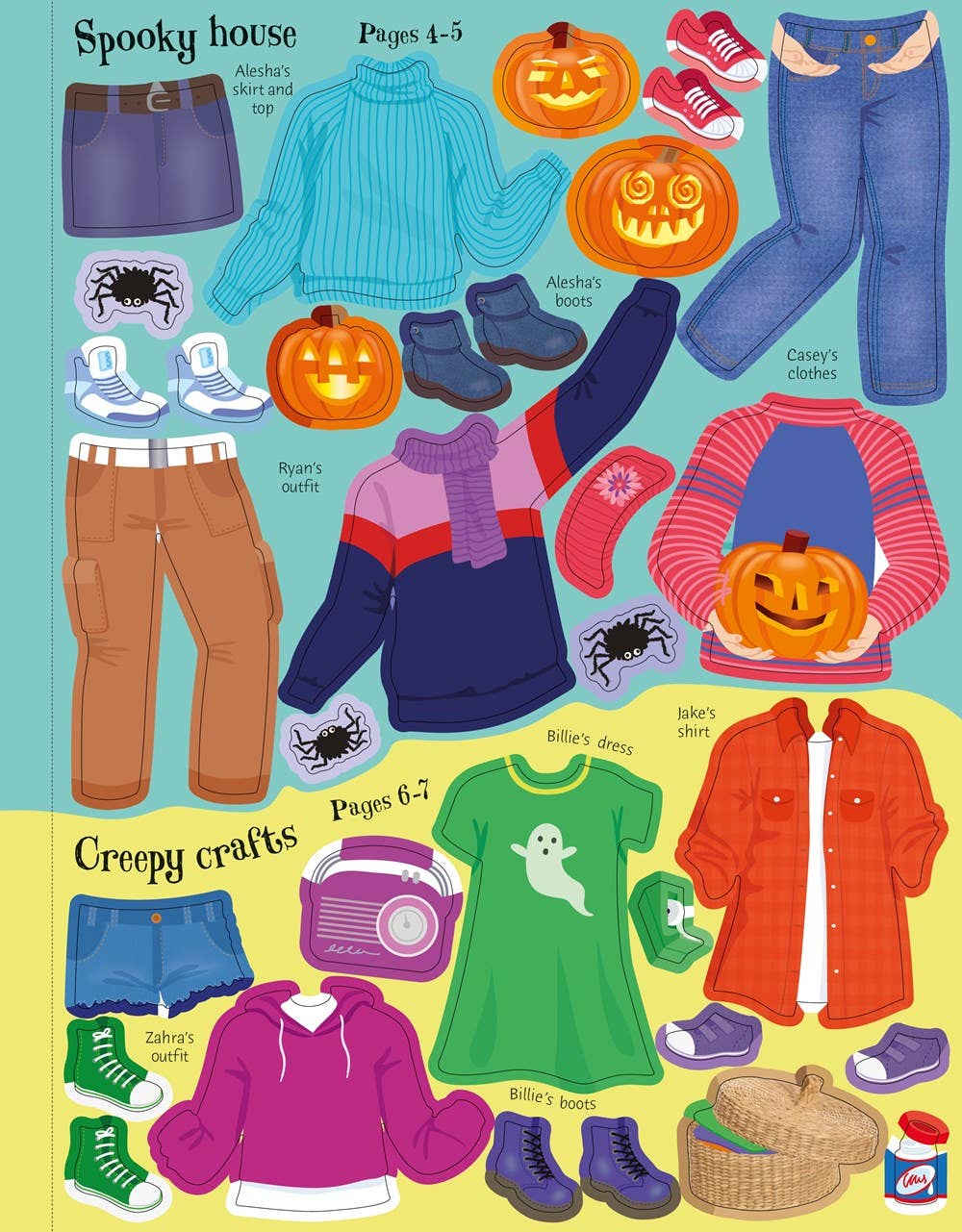 Usborne Sticker Dolly Dressing Trick Or Treat