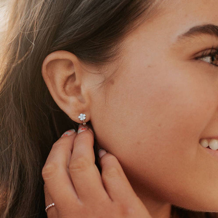 Mauve Jewelry Co. Flower Mini Hoops