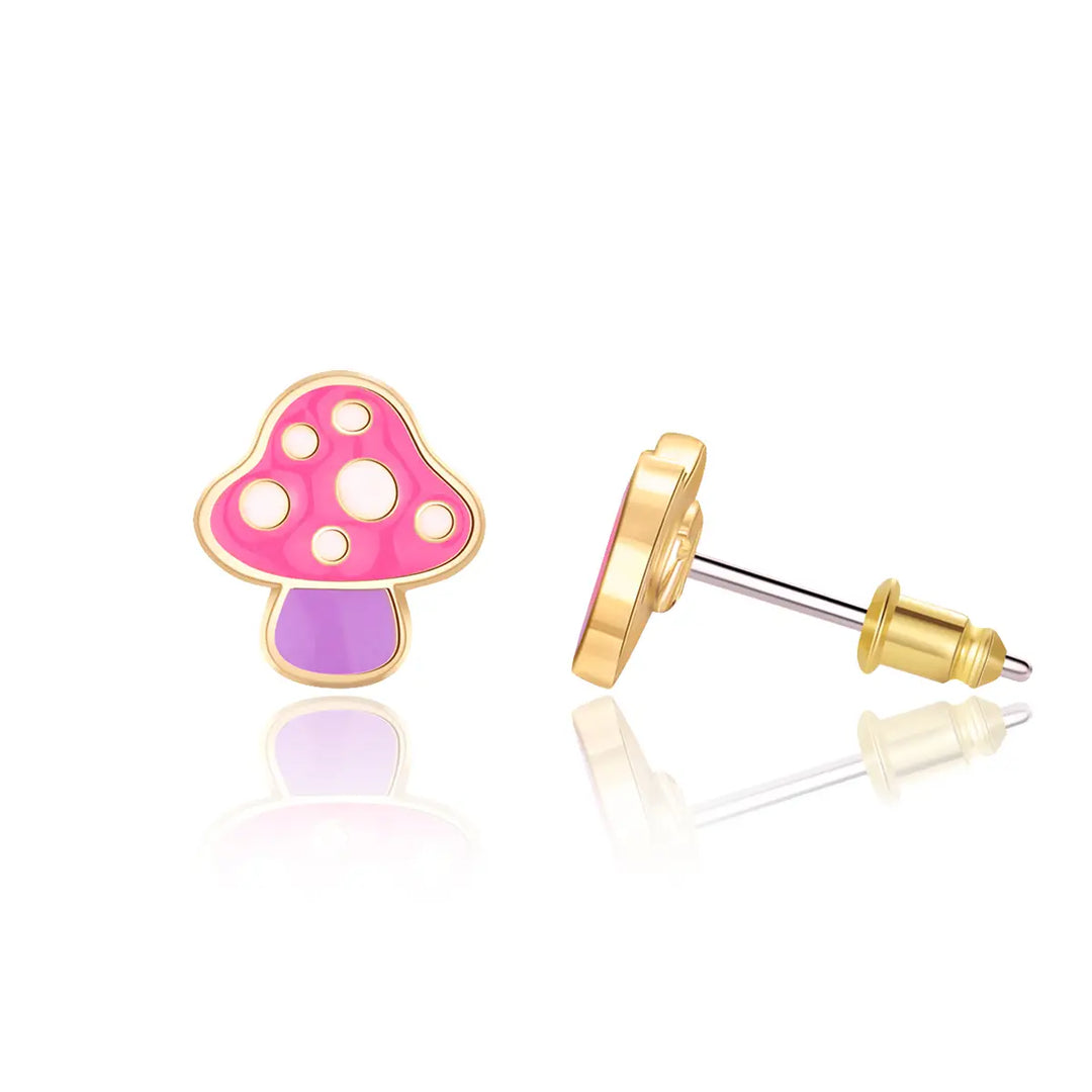 Girl Nation Mini Mushroom Cutie Stud Earrings
