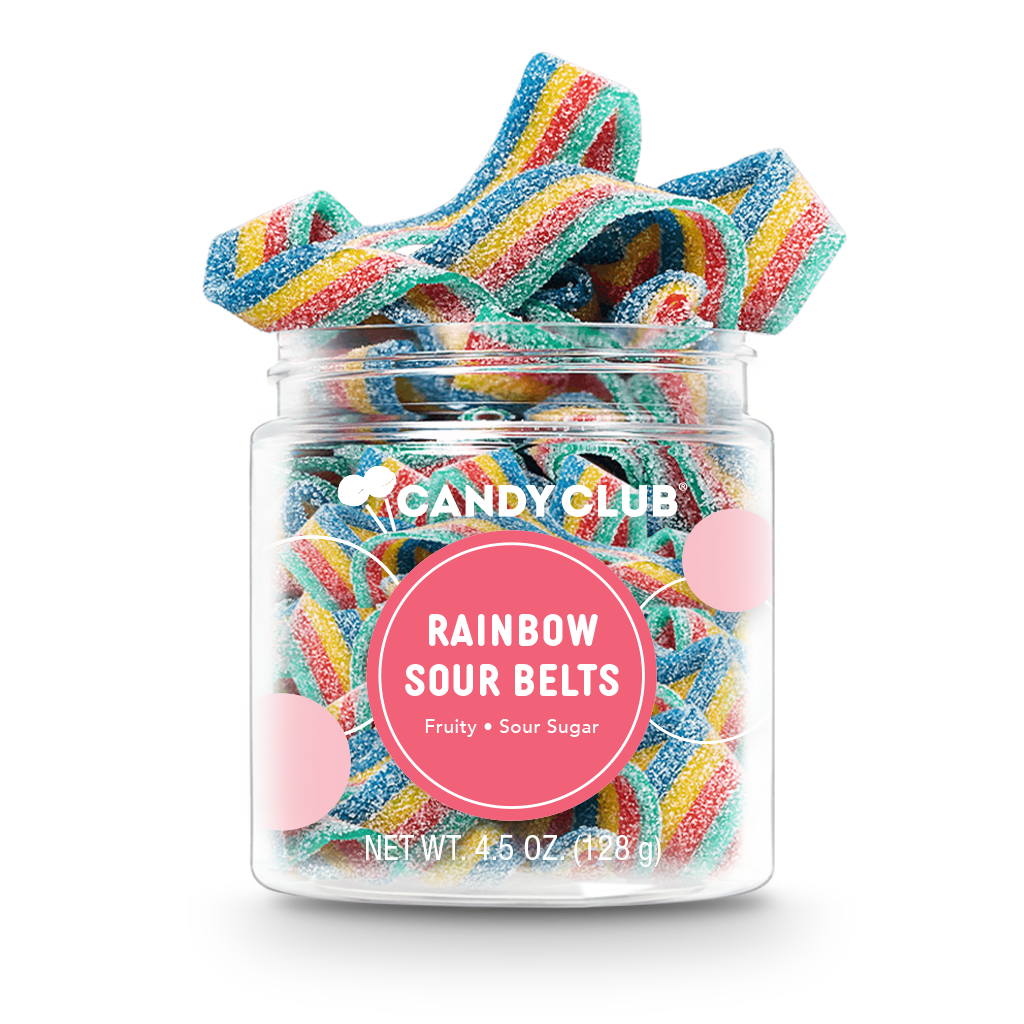 Candy Club Rainbow Sour Belts