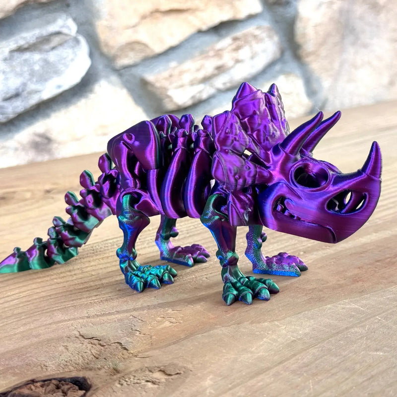 LNZ Custom Design Skeleton Dinosaur - Triceratops
