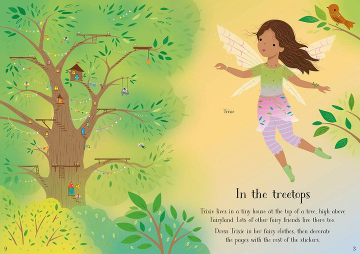 Usborne Little Sticker Dolly Dressing Treetop Fairies