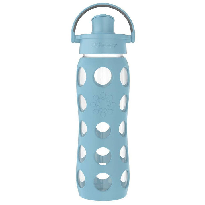 LifeFactory 22oz Glass Water Bottle Active Cap