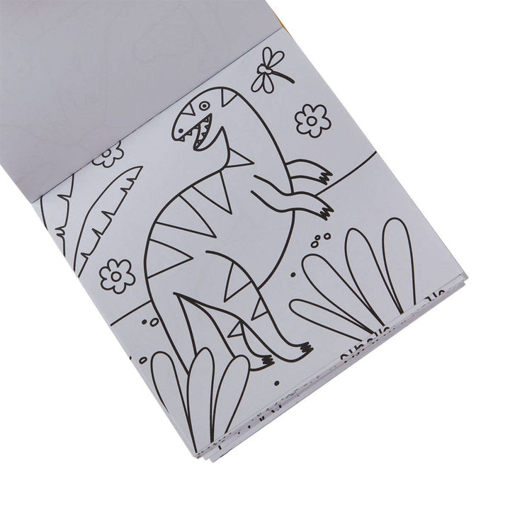 Ooly Carry-Along Coloring Book Set - Dinoland (10 PC Set)