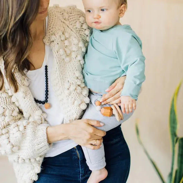 Chewable Charms The Collins - Black Teething Necklace