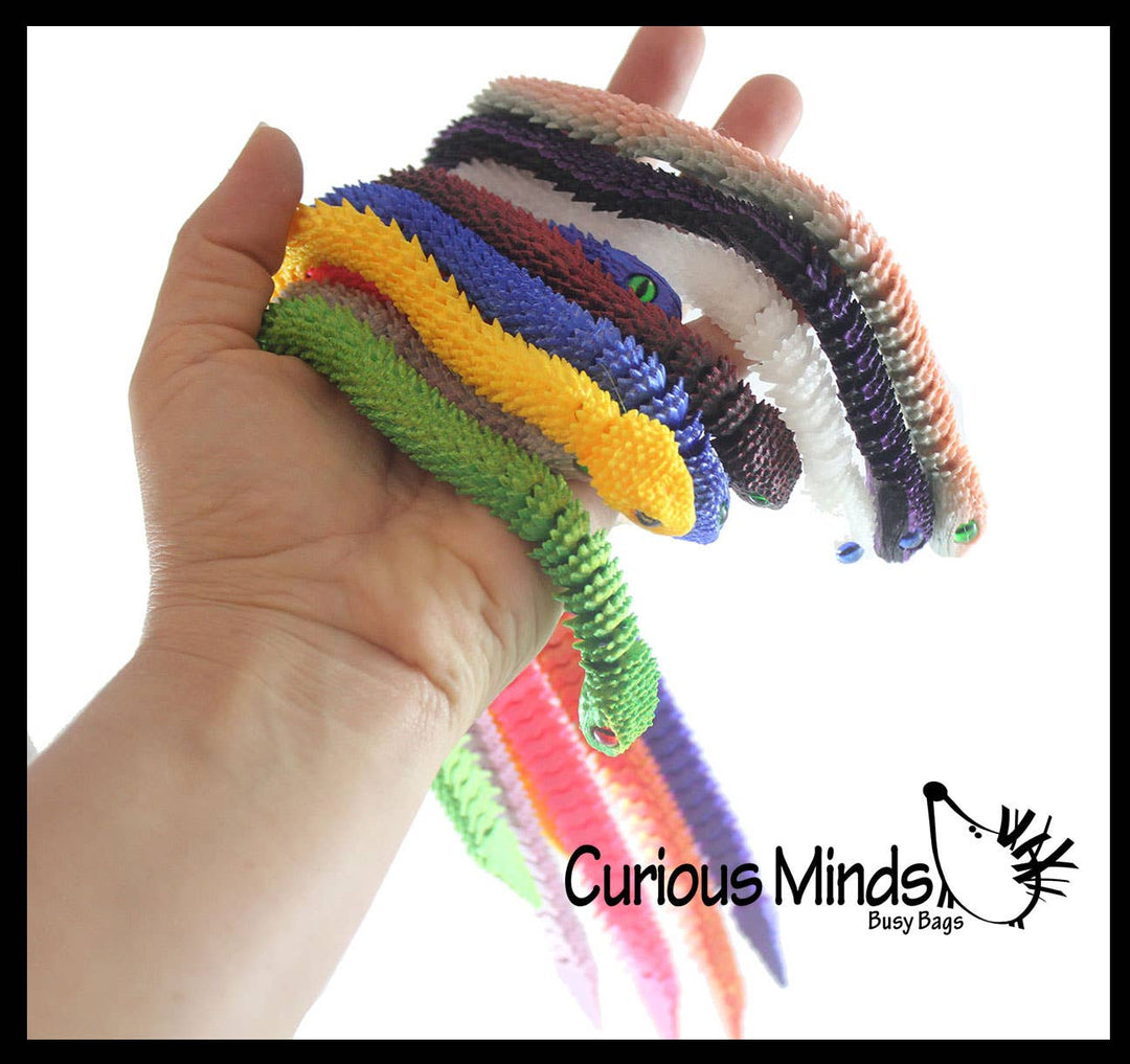 Curious Minds Toys 3D Printed Large 12" Snake Wiggle Articulated Jointed Motion