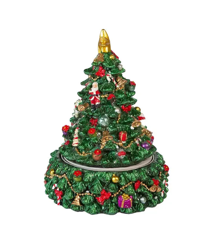 Kurt S. Adler Christmas Tree Revolving Music Box