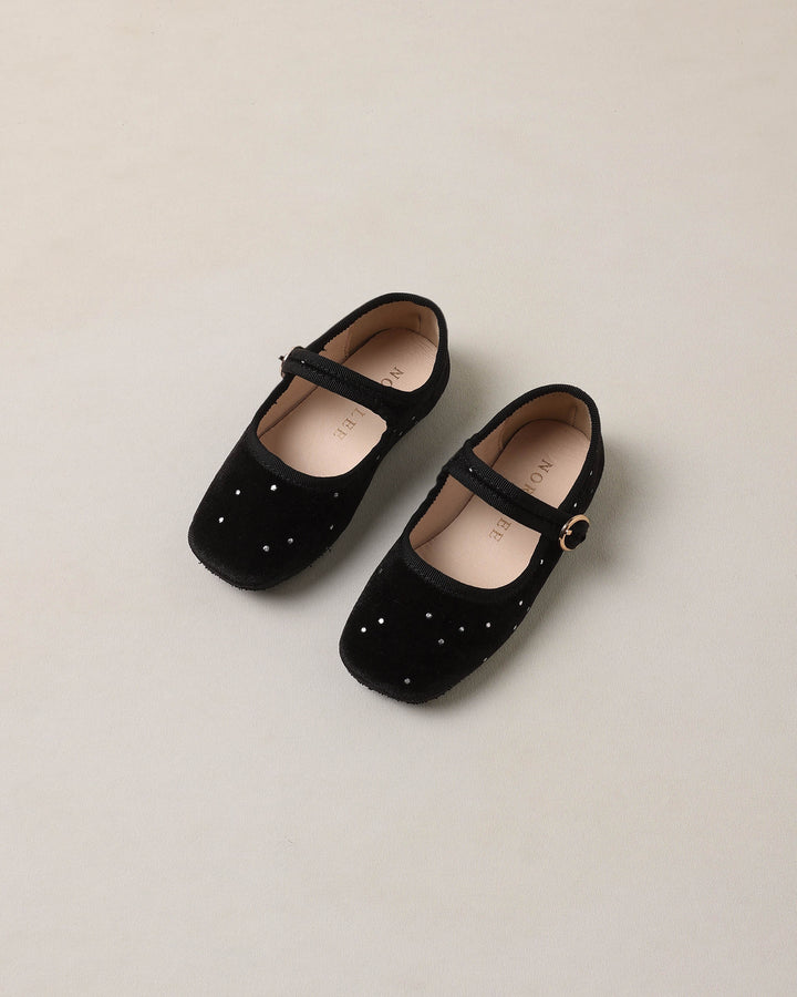 Noralee Strap Ballet Flats - Black
