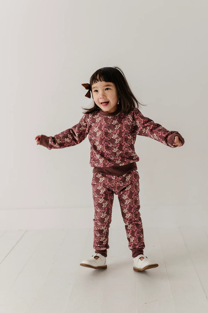 Babysprouts Fleece Sweatshirt - Cluster Garden Floral