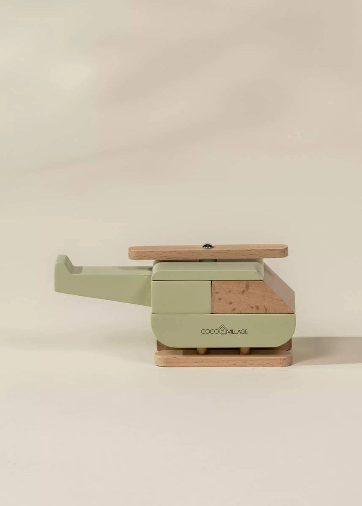 Coco Village Wooden Vehicle - Helicopter