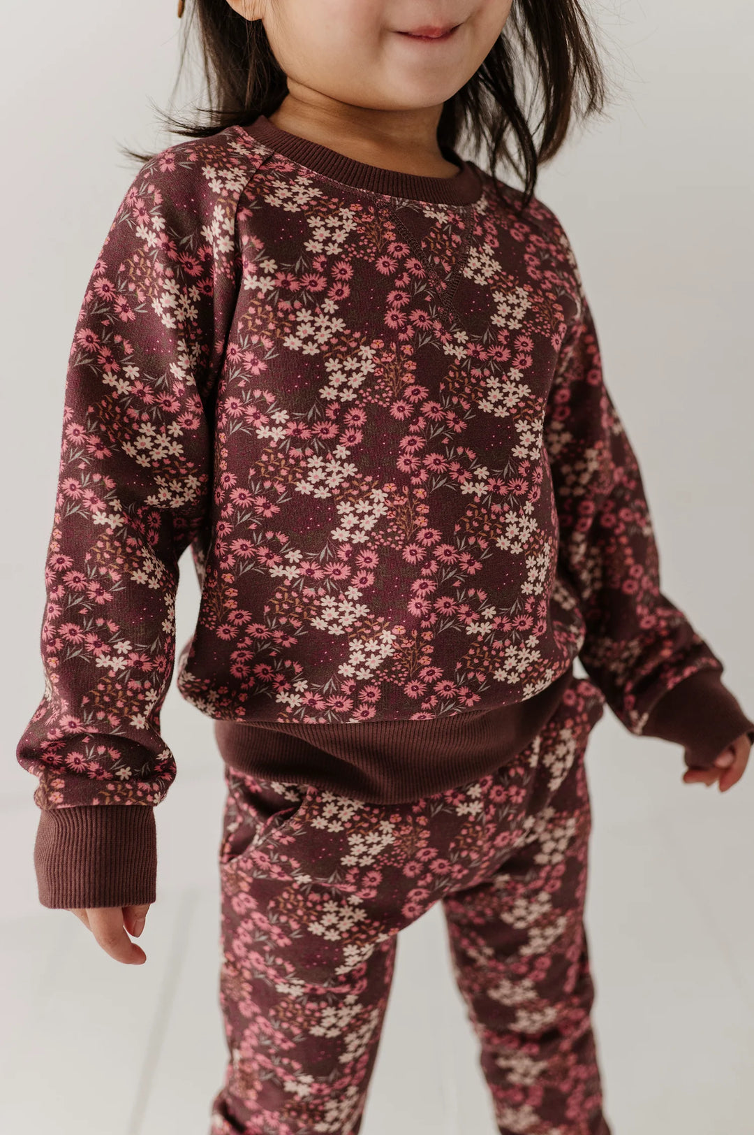 Babysprouts Fleece Sweatshirt - Cluster Garden Floral