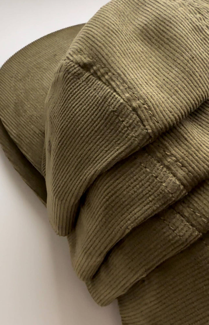 Hey August Corduroy Five-Panel Hat - Moss