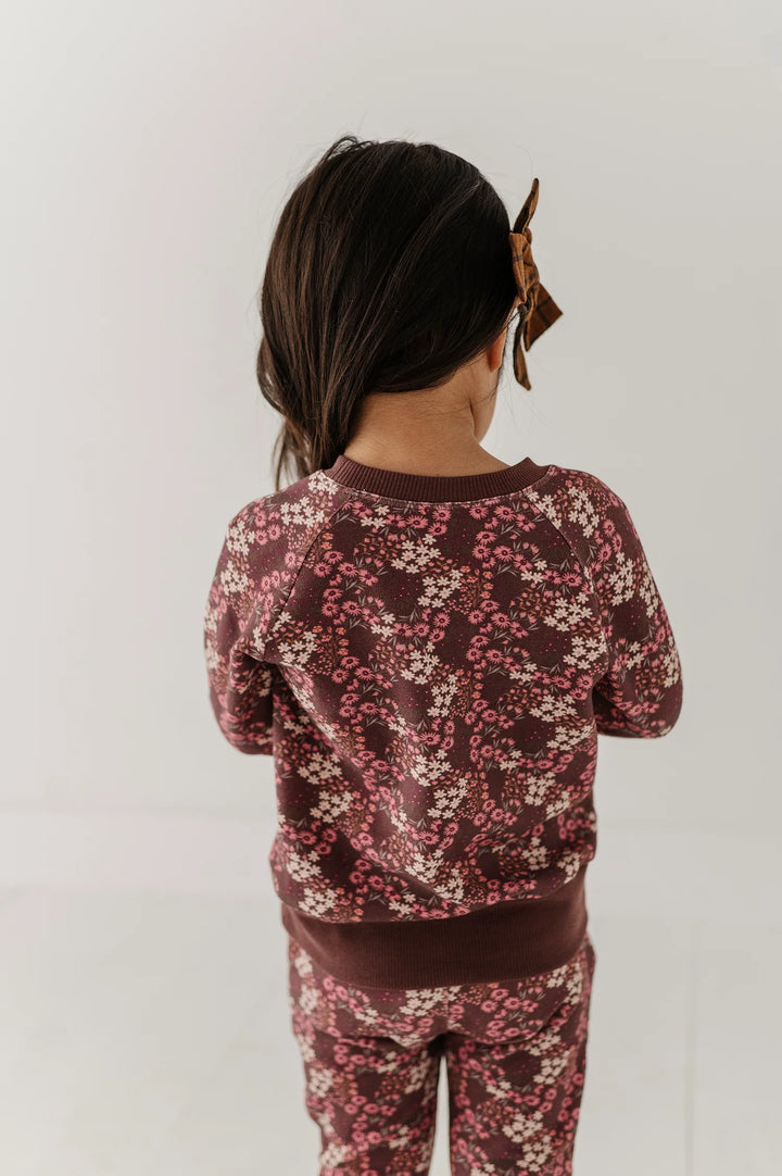 Babysprouts Fleece Sweatshirt - Cluster Garden Floral