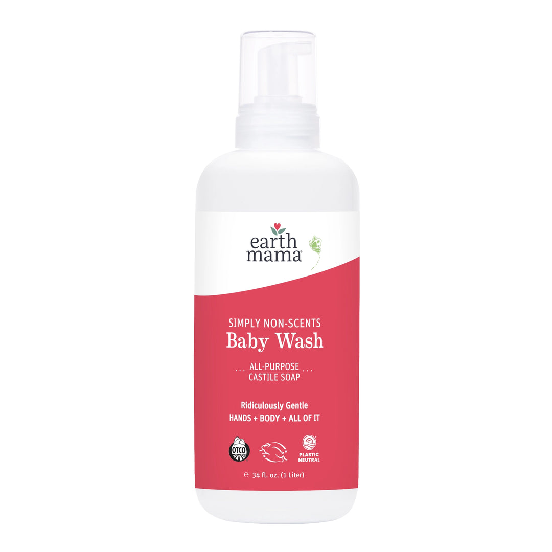 Earth Mama Spimply Non-Scents Baby Wash - 34oz