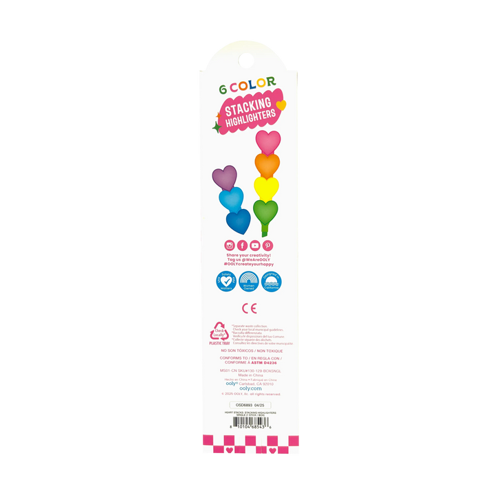 Ooly Heart Stacks Stacking Highlighters - Single