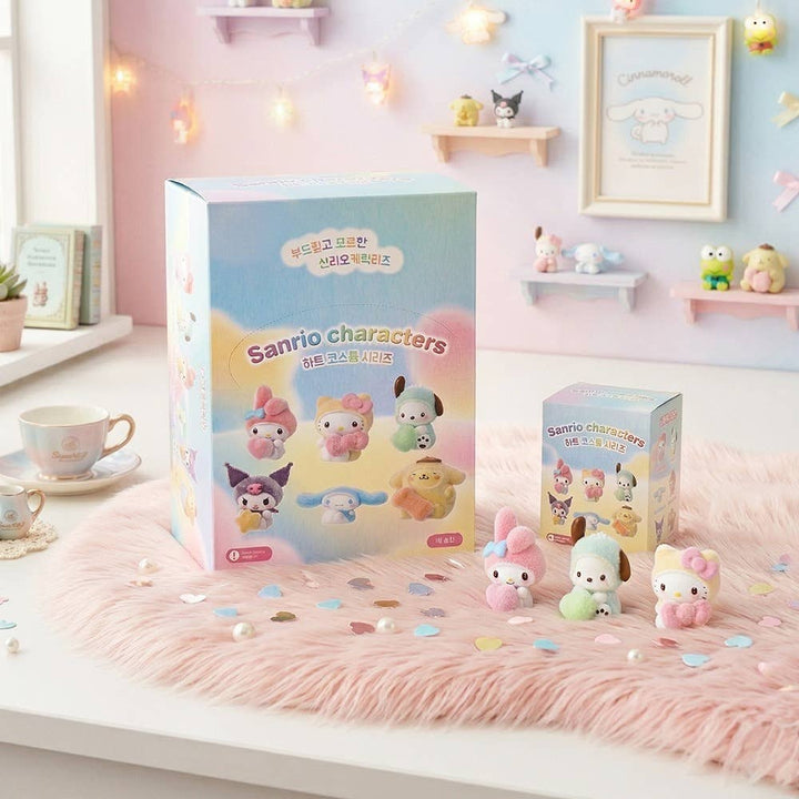 Sanrio Fuzzy Heart Costume Mini Figure Blind Box