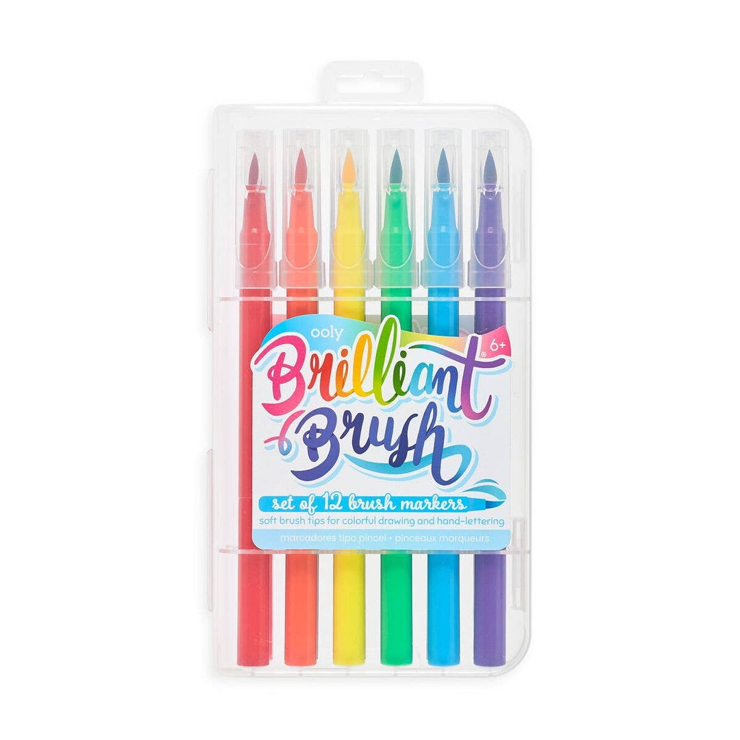 Ooly Brilliant Brush Brush Markers (Set of 12)