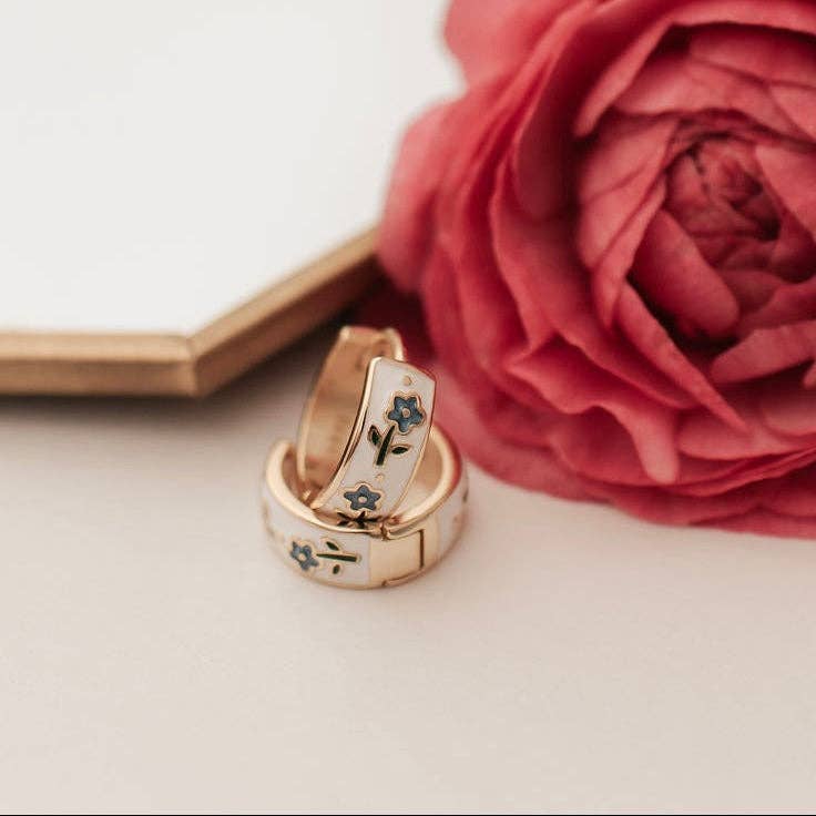 Mauve Jewelry Co Daphne Tea Cup Hoops