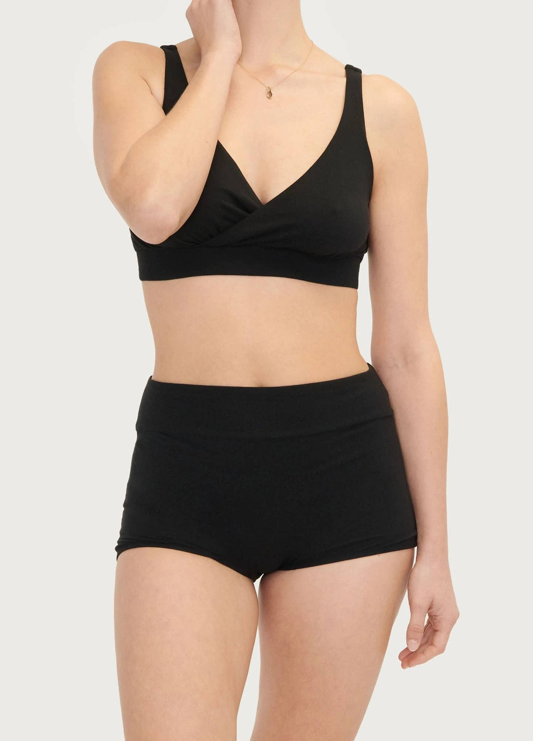 Hatch Collection The Maternity and Postpartum Boyshort - Black