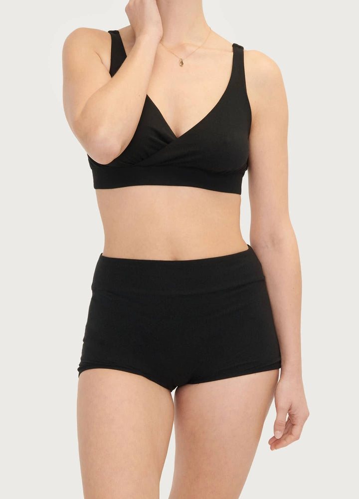 Hatch Collection The Maternity and Postpartum Boyshort - Black