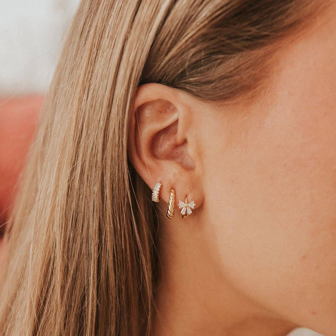 Mauve Jewelry Co Ivy Diamond Hoops