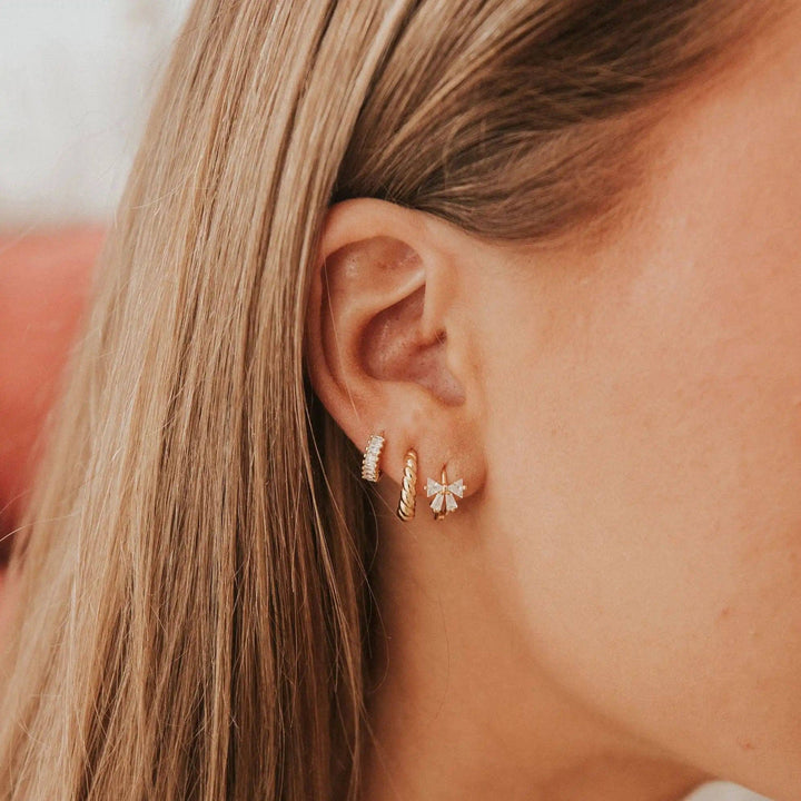 Mauve Jewelry Co Ivy Diamond Hoops