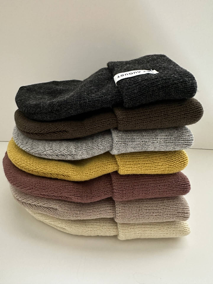 Hey August Knit Cuff Beanie - Mauve