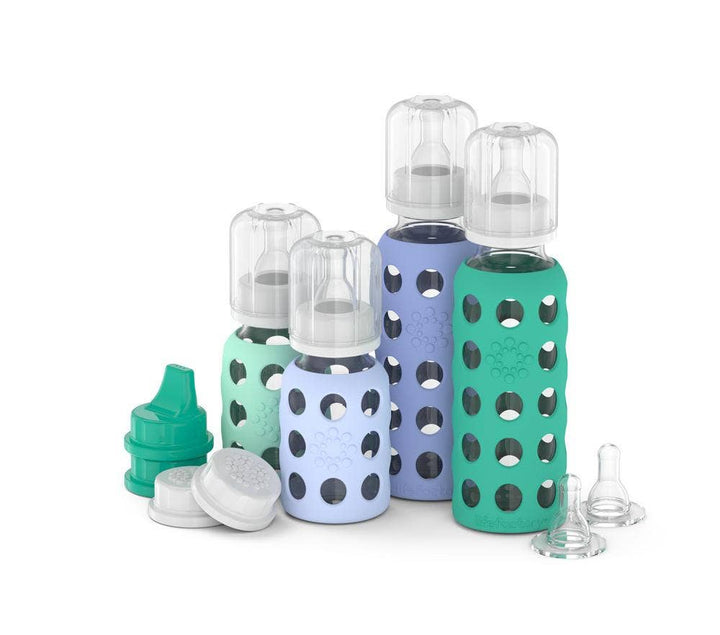 LifeFactory 4 Glass Bottle Baby Starter Kit