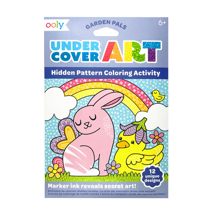 Ooly Undercover Art Hidden Pattern Coloring Activity - Garden Party