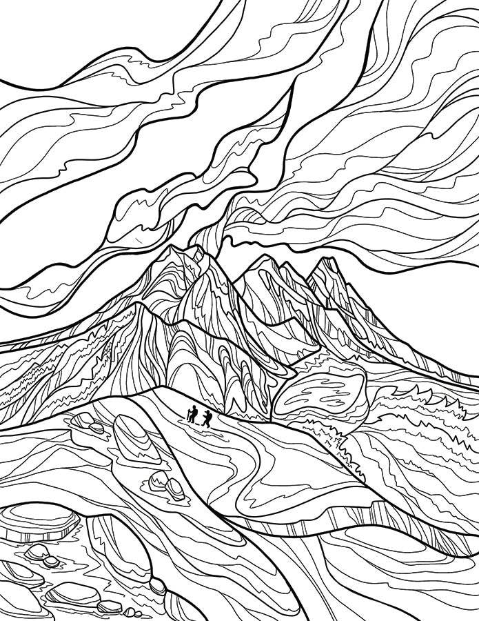 Michele Michael Art The Bend Coloring Book