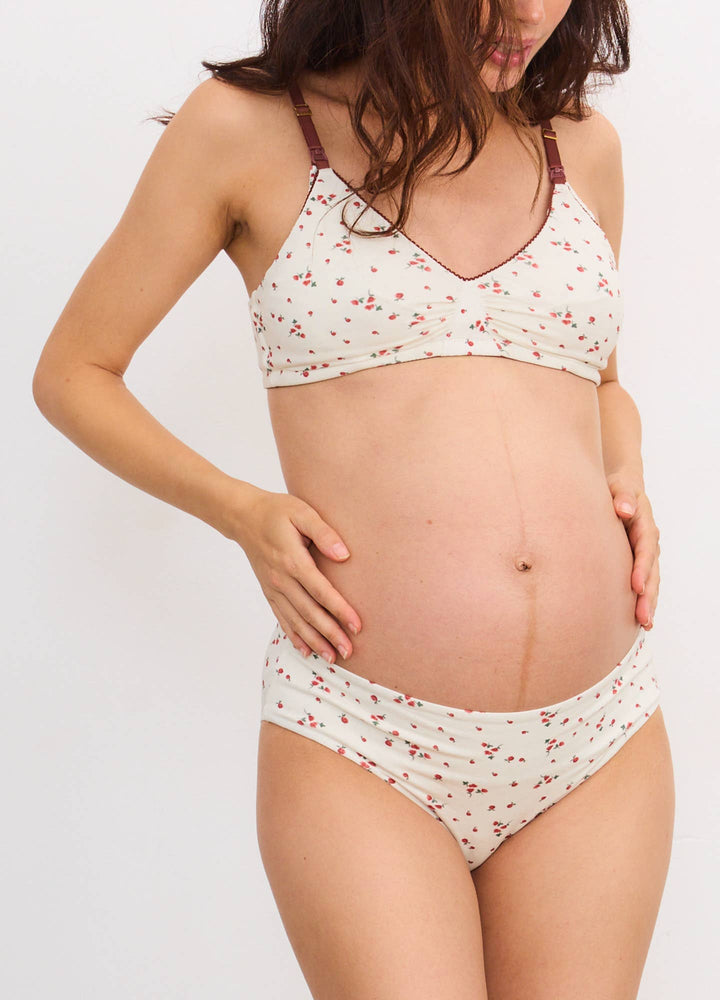 Hatch Collection The Maternity Everyday Brief-Novelty - Watercolor Rosette